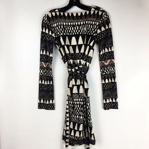 DvF Rare "Voce" S 2 Iconic Silk Knit Wrap Dress